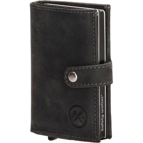 Πορτοφόλι Safety wallet hide & stitches Black (20208-001)